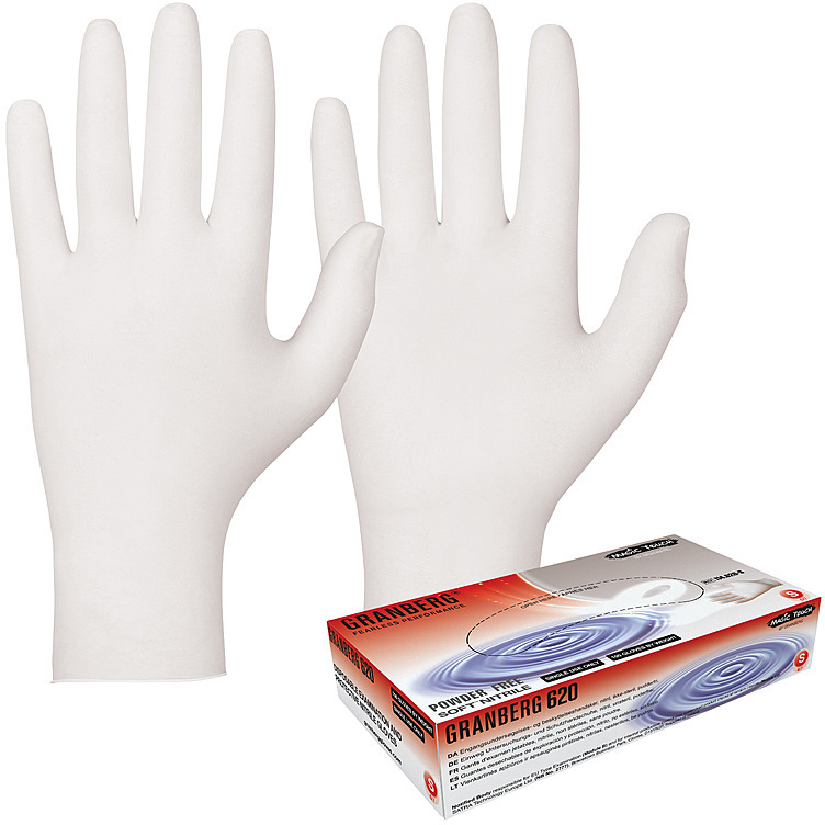 Engangshanske nitril hvit xl   100stk