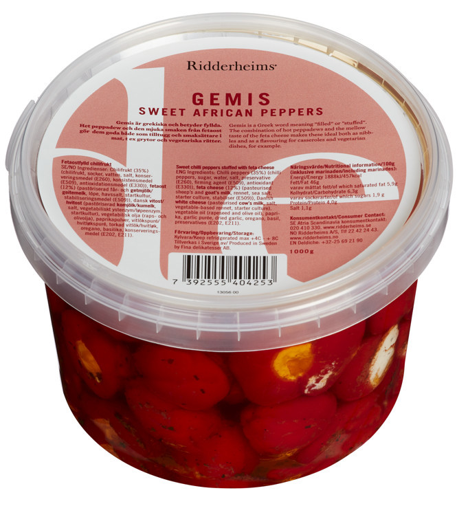 Fetaostfylte peppadew g.1kg