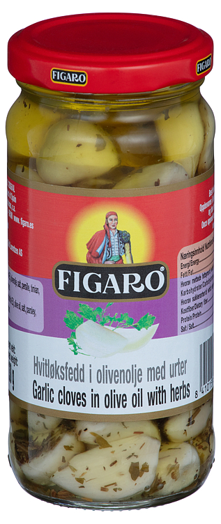 Hvitløk marinert m/urter 240g