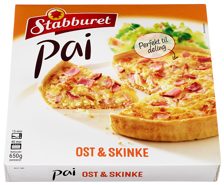 Pie cheese & ham big  650g
