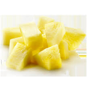 Pineapple sliced without peel 2kg   pce