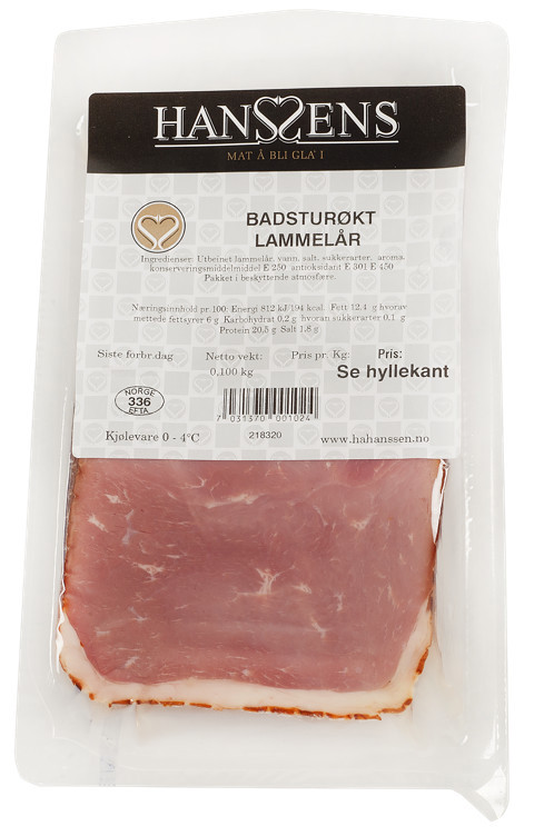 Badsturøkt l.lår 100g