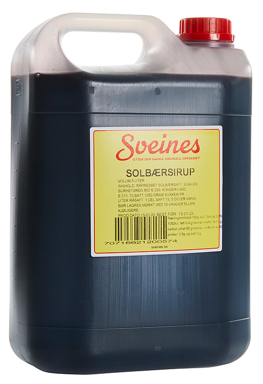 Solbærsirup 1+5         5l