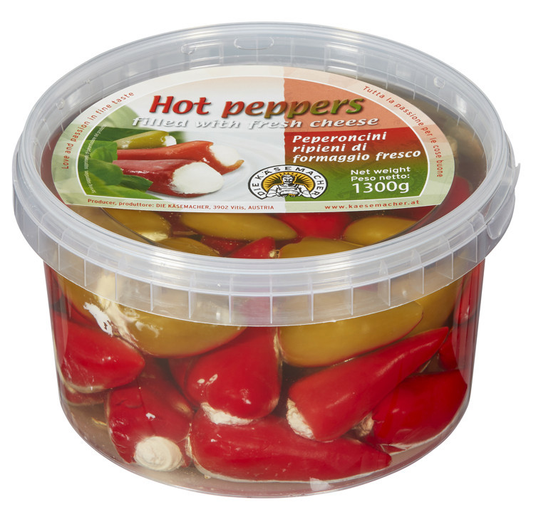 Ostefylte chilipepper sterk    1,3kg
