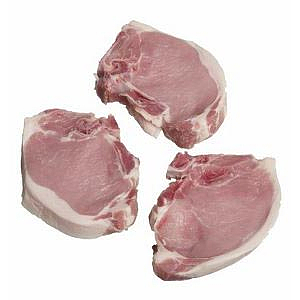 Pork chops w/outside fat 1kg
