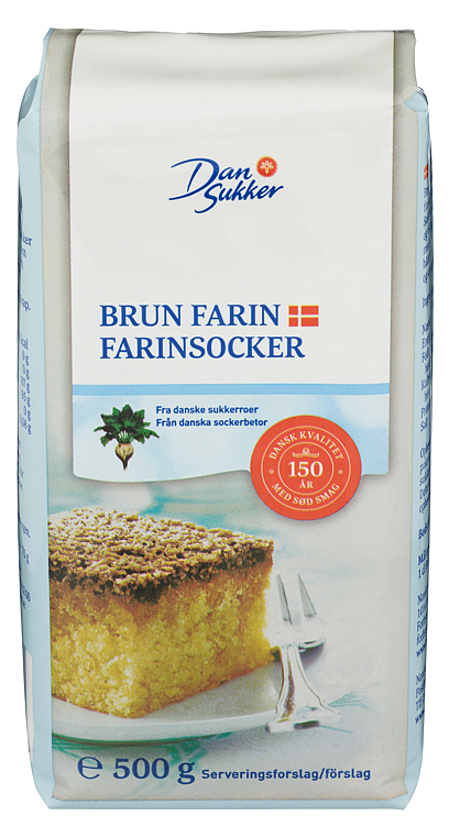 Farin brun 500g