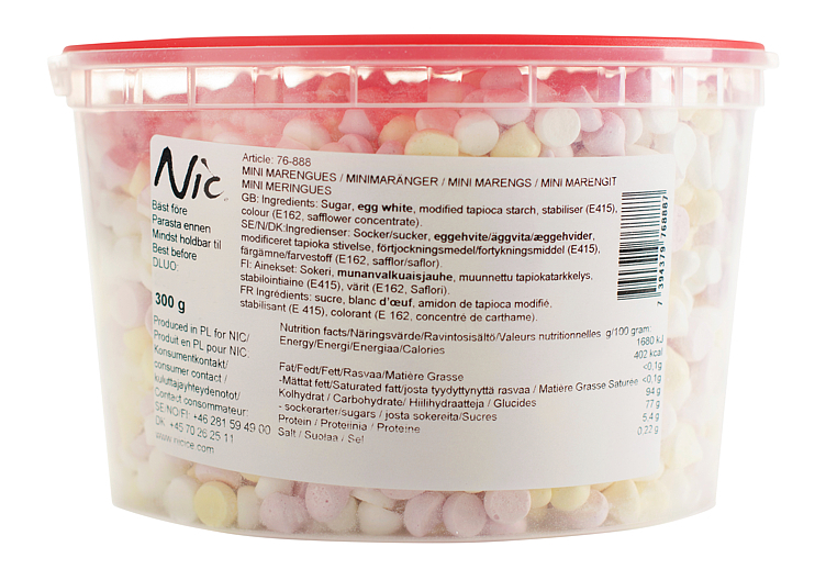 Nic mini maringues  sprinkles          300g