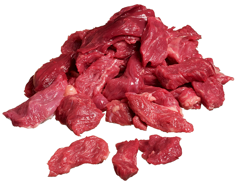 Storfe høyrygg strimlet  ca2,5kg  kg