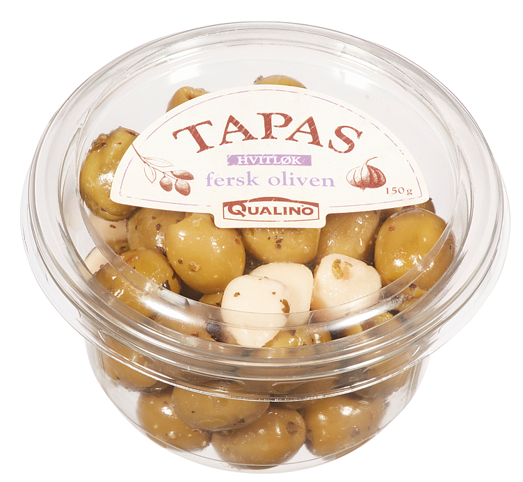 Oliven fersk m/hvitløk      150g