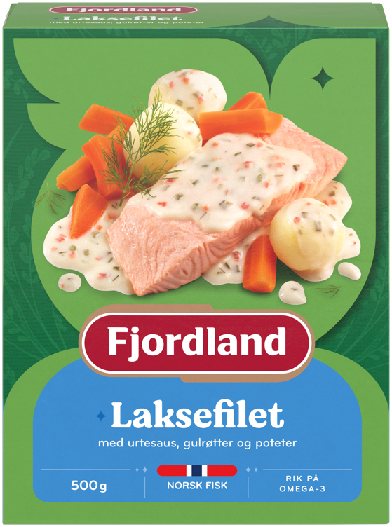 Fjl kokt laks m/urtesaus   500g
