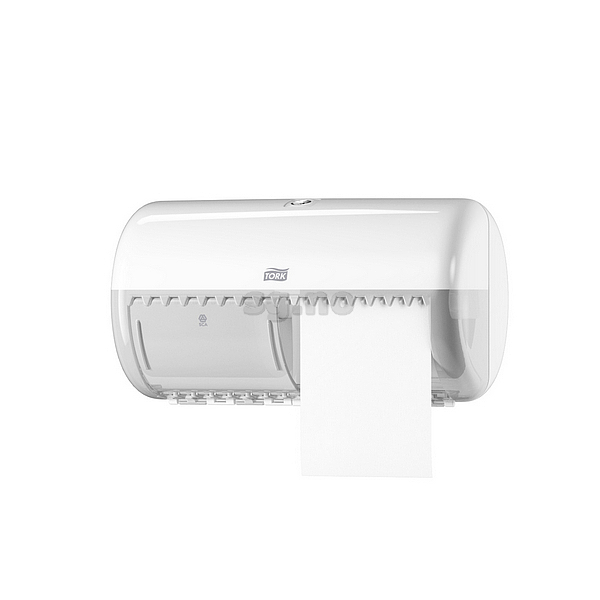 Dispenser toalettrull twin, hvit (t4) 8stk