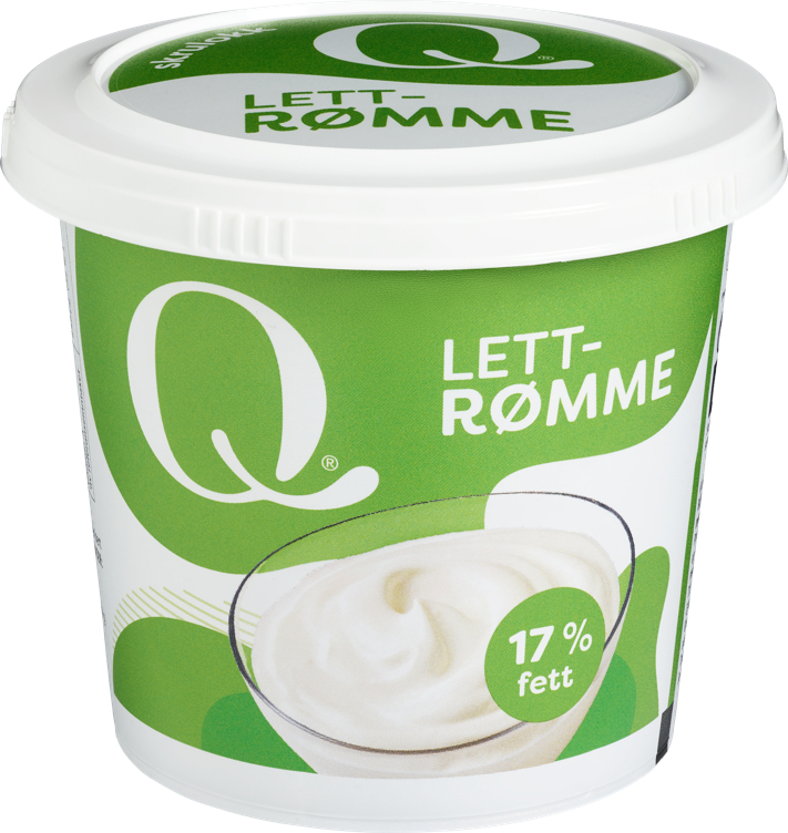 Q lettrømme beger 300g