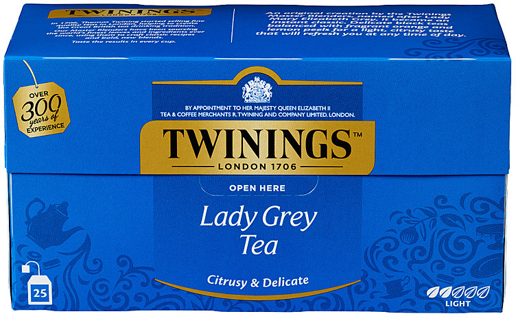 Twinings lady grey te 25x50g