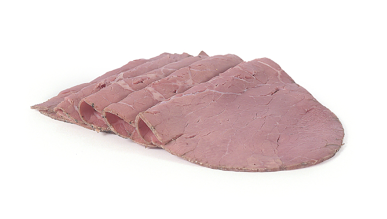Peppered roast beef sliced 500g