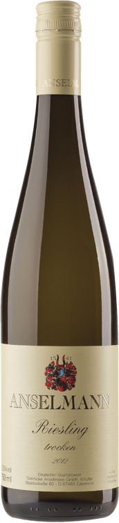 Anselmann riesling trocken 12,5% 75cl