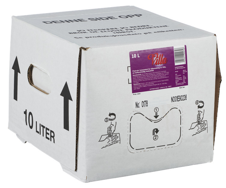 Villa konsentrat postmix 10l