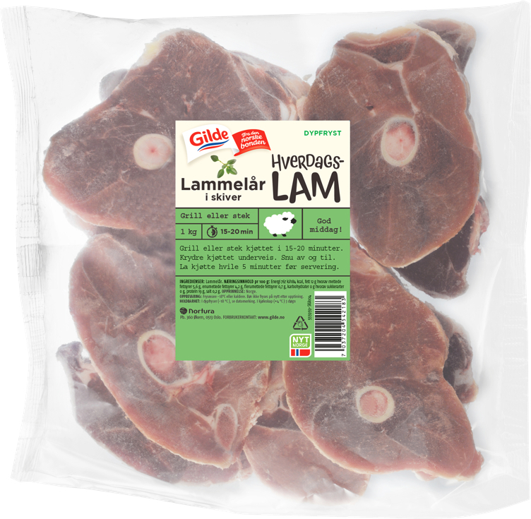 Lammelår skiver   1kg