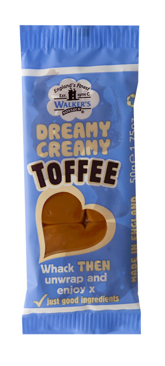 Dreamy creamy toffee bar 50g