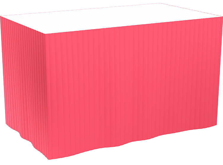 Table skirt d-cel red           1pce