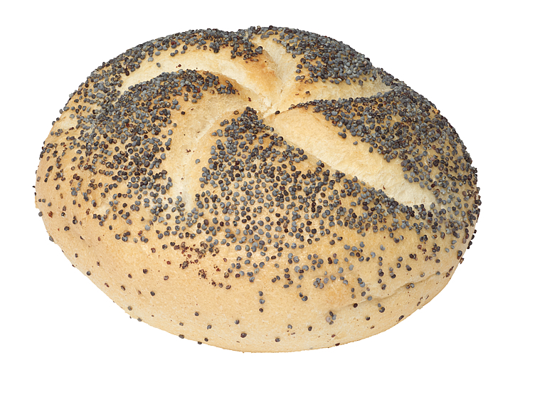 Kaiser poppy seed roll 100x70g