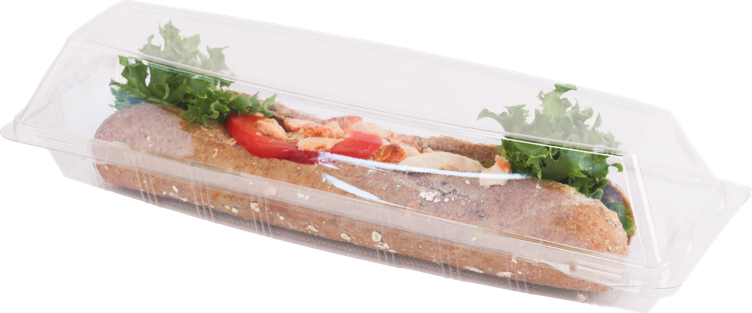 Plastic box baguette 32.4x10x7.5    150pce