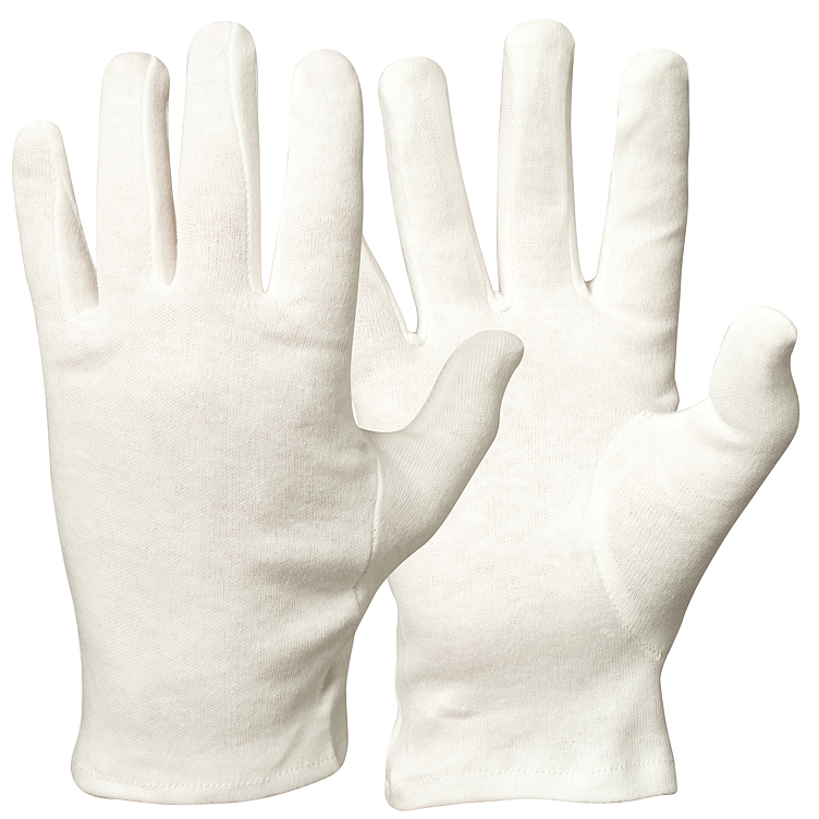 Cotton glove bleached s    1pair