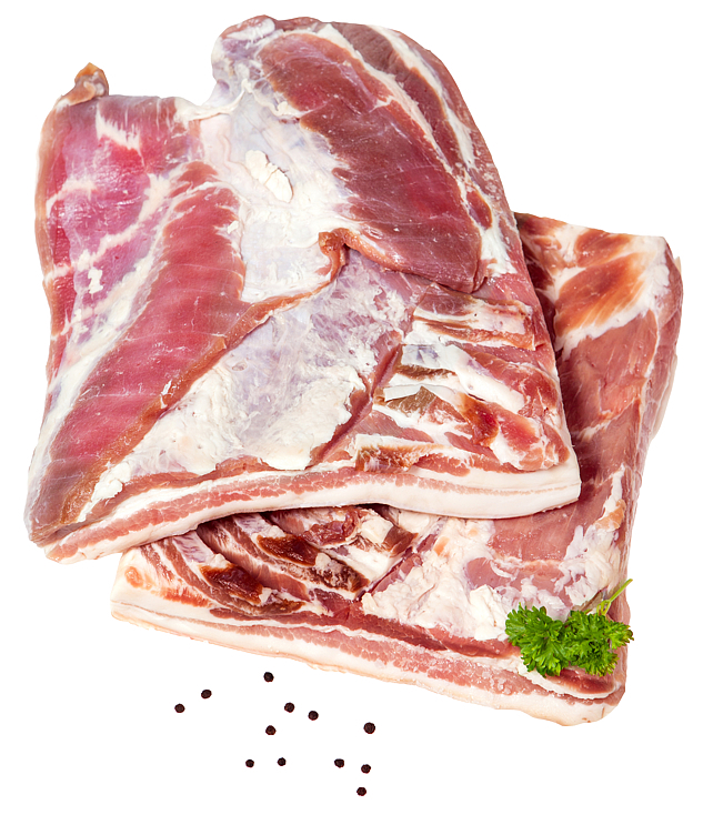 Pork belly boneless lightly salted kg