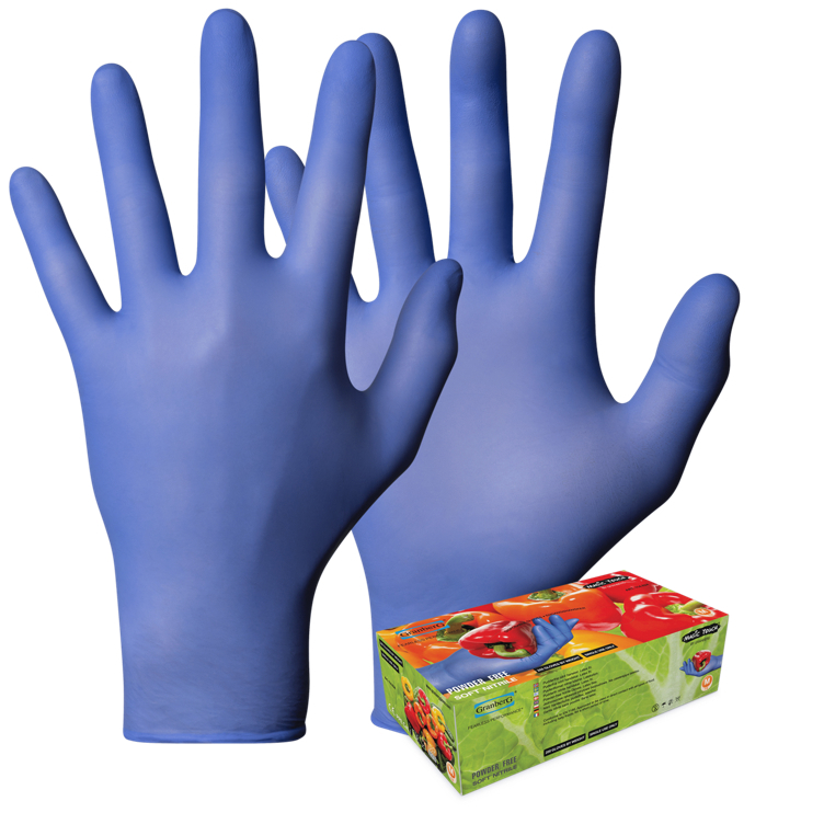 Engangshanske nitril indigo blå l   200stk