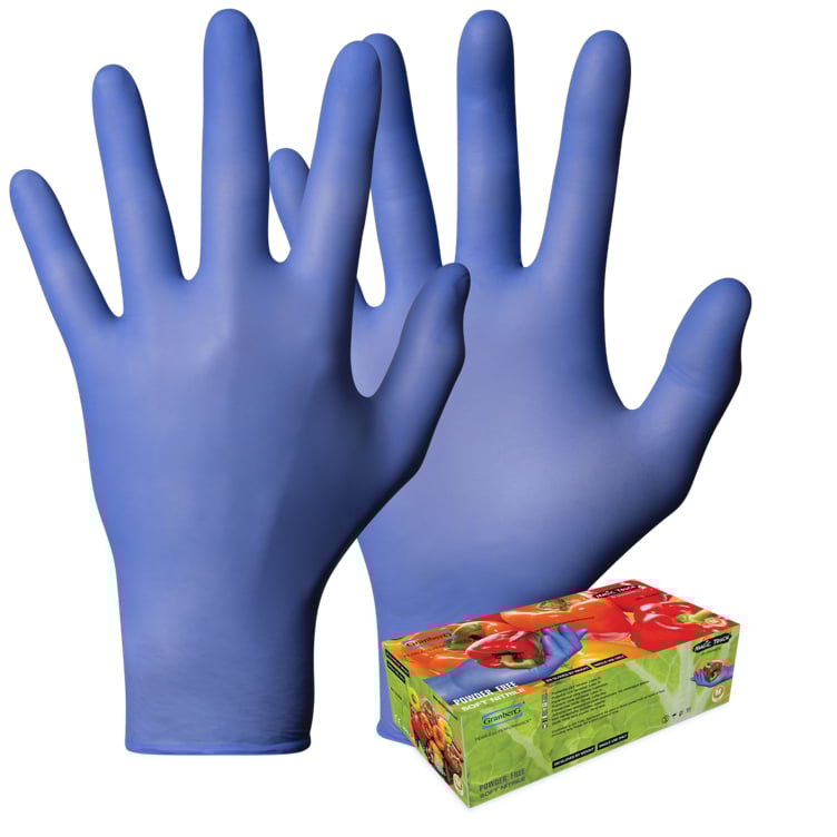 Engangshanske nitril indigo blå s   200stk