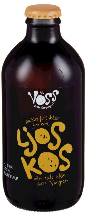 Voss fellesbryggeri ljos kos  4,7%  24x33cl