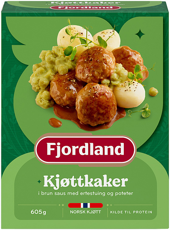 Kjøttkaker m/ertestuing 605g