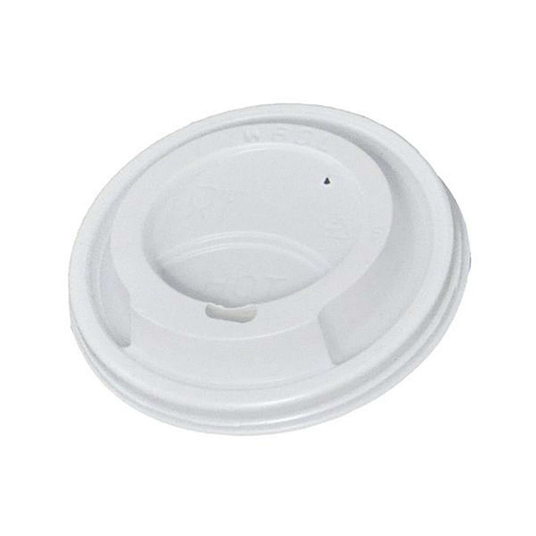 Drikkelokk høyt hvit pappbeger 25cl   1000stk