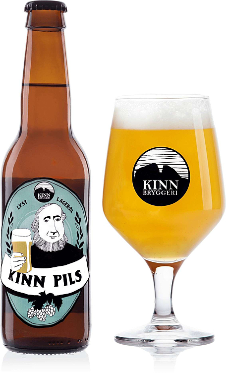 Kinn pils lyst lagerøl 4,5% 30l
