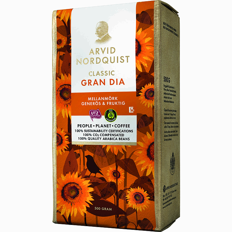 Kaffe gran dia filtermalt   500g