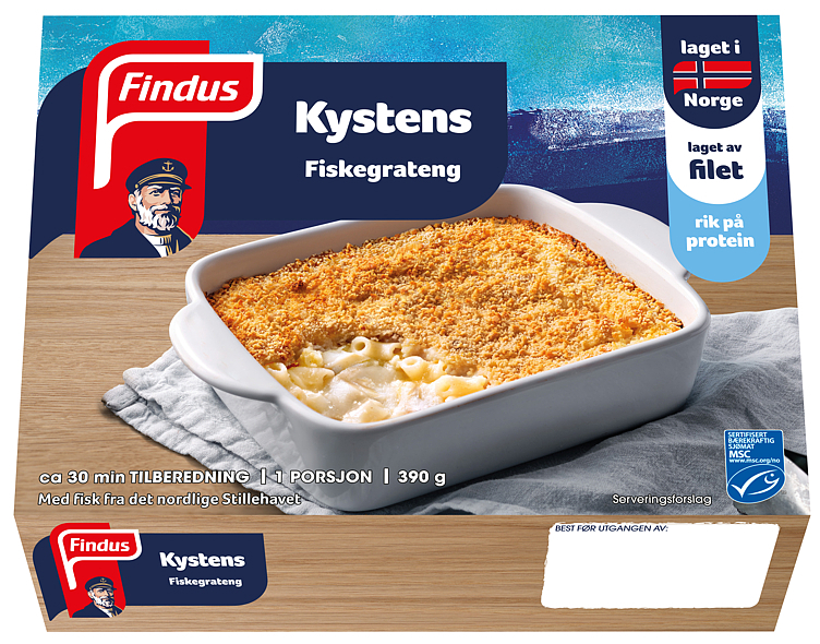 Fiskegrateng kystens   390g