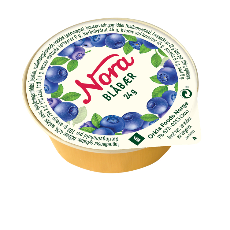 Blueberry jam portions 80x24g