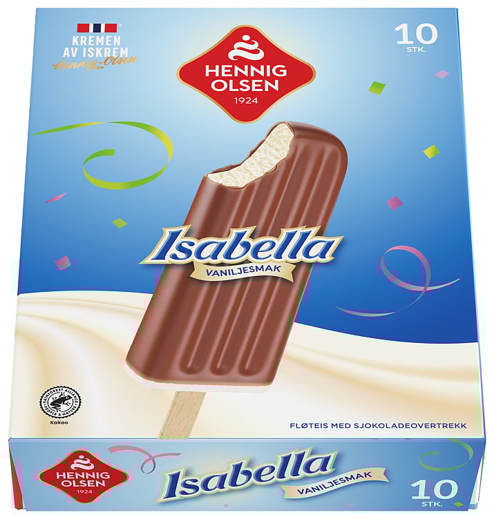 Economy pack isabella vanilla ice cream        600ml