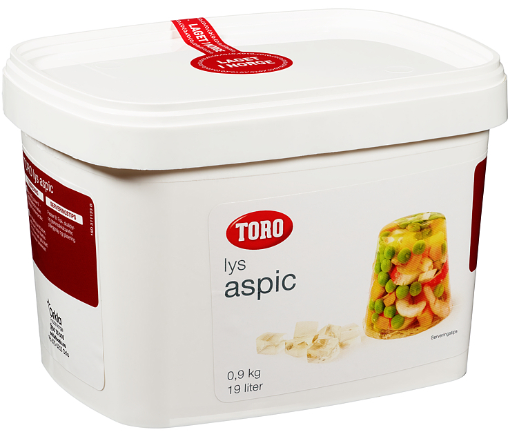 Lys aspic buljonggele 19l   0,9kg