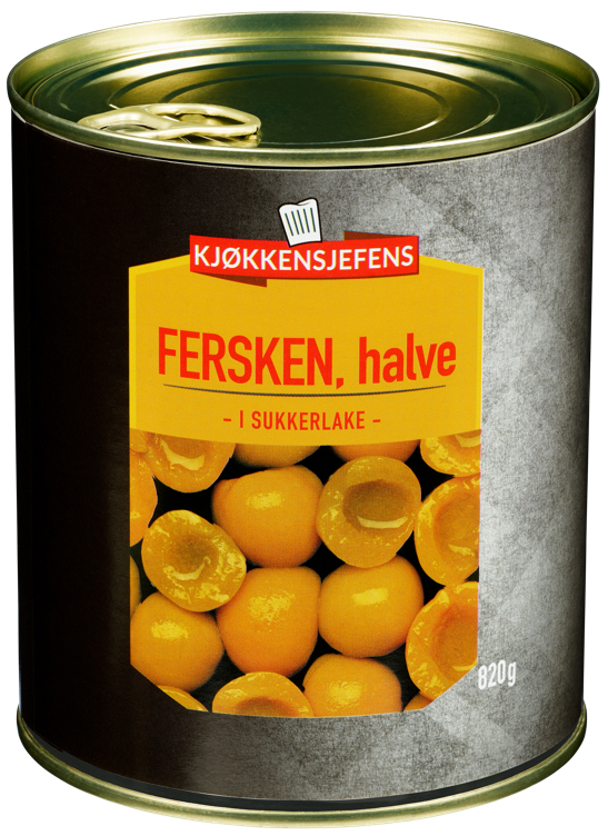 Fersken halve  ks   820g