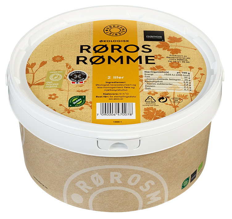 Sour cream røros ecol.  2l