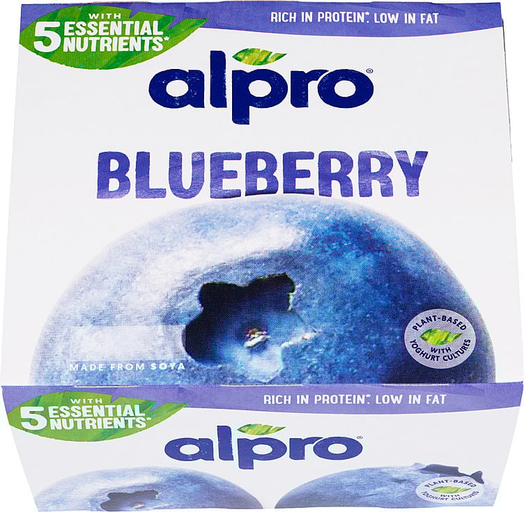 Soy yoghurt blueberry   4x125g