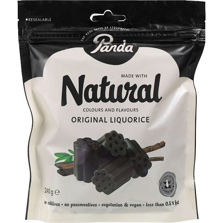 Panda natural licorice  240g