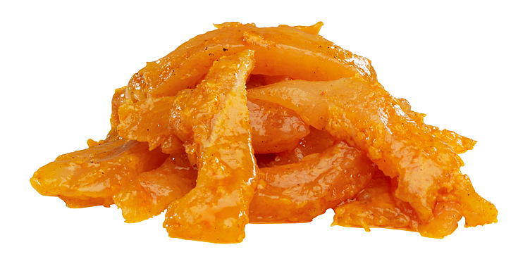 Kyllingfilet strimlet marinert 6x1,2kg