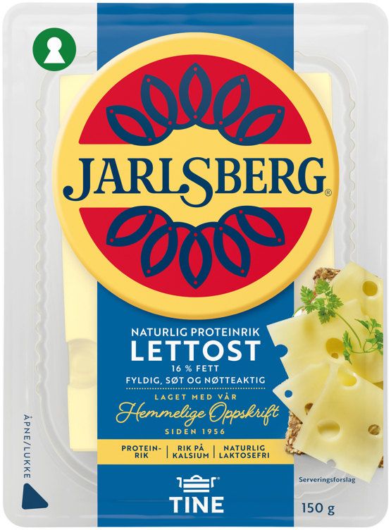 Jarlsberg lettere 16% 150g