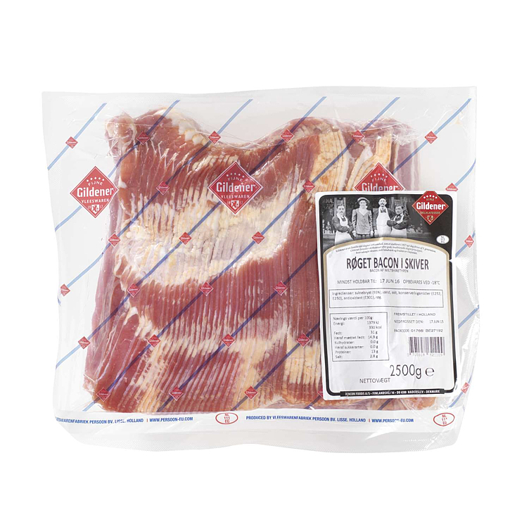 Bacon skåret 4x2,5kg t kg
