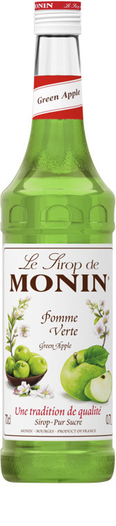 Monin green apple syrup 70cl