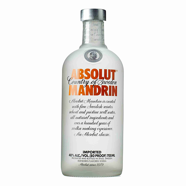 Absolut mandrin      40%     70cl