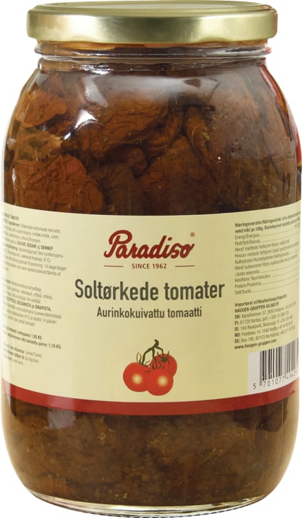 Soltørkede tomater 1,850kg