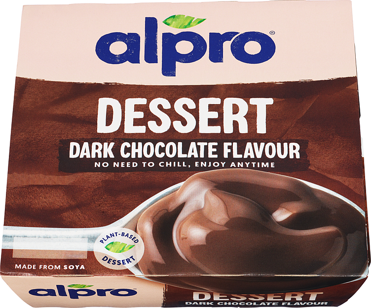 Soya dessert dark chocolate 4x125g   500g