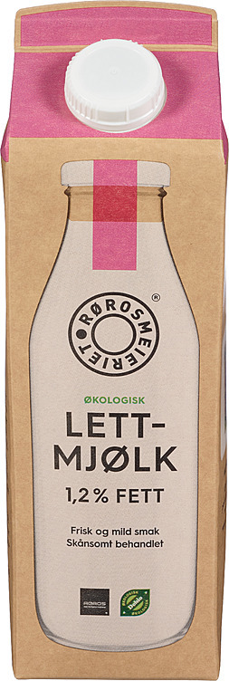 Lettmjølk 1,2% økol.   1l